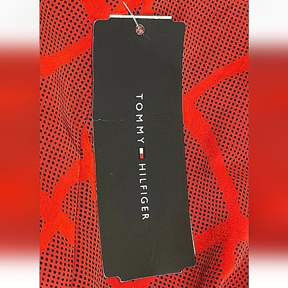 NWT TOMMY HILFIGURE Red Sleeveless Maxi Dress MED - Picture 6 of 12